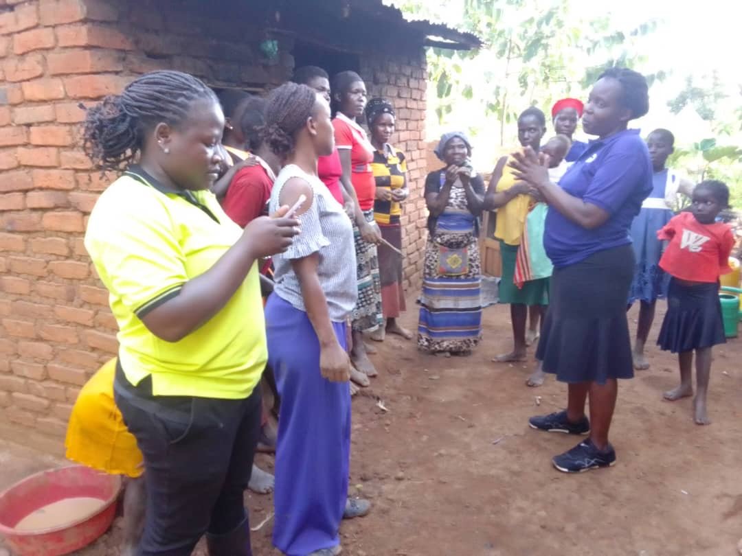 Women gathering in community